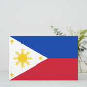 Flagge der Philippinen Briefpapier (Stehend Vorderseite)