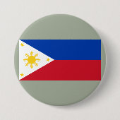 Flagge der Philippinen Button (Vorderseite)