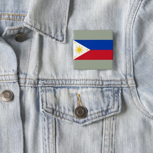 Flagge der Philippinen Button (Beispiel)