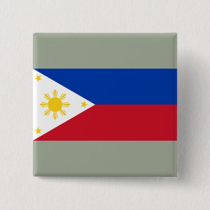Flagge der Philippinen Button