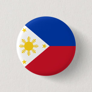 Flagge der Philippinen Button