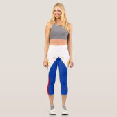 Flagge der Philippinen Capri Leggings (Vorderseite)