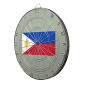 Flagge der Philippinen Dartscheibe (Vorderseite rechts)