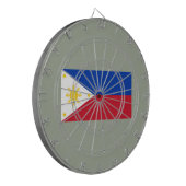 Flagge der Philippinen Dartscheibe (Vorderseite Links)