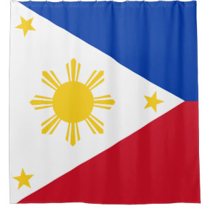 Flagge der Philippinen Duschvorhang