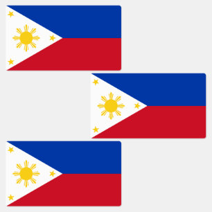 Flagge der Philippinen Etiketten