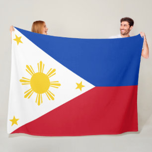 Flagge der Philippinen Fleecedecke