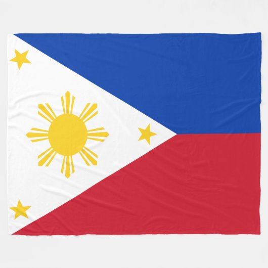 Flagge der Philippinen Fleecedecke (Vorderseite (Horizontal))