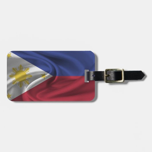Flagge der Philippinen Gepäckanhänger (Vorderseite horizontal)