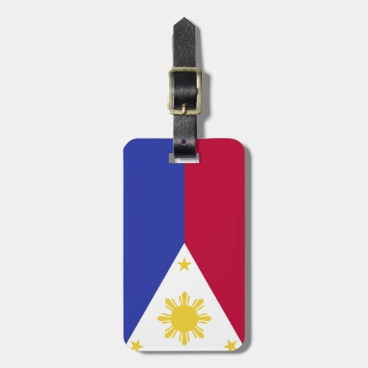 Flagge der Philippinen Gepäckanhänger (Vorderseite vertikal)