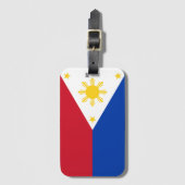 Flagge der Philippinen Gepäckanhänger (Vorderseite Vertikal)