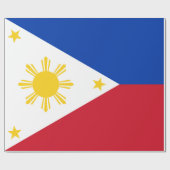 Flagge der Philippinen Geschenkpapier (Flach)