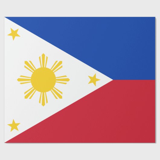 Flagge der Philippinen Geschenkpapier (Flach)