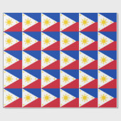 Flagge der Philippinen Geschenkpapier (Flach)