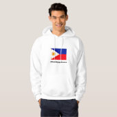 Flagge der Philippinen Hoodie (Vorne ganz)