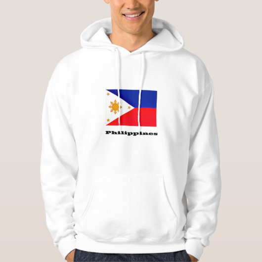 Flagge der Philippinen Hoodie (Vorderseite)