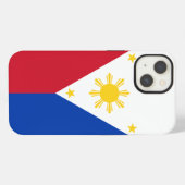 Flagge der Philippinen iPhone Hülle (Rückseite (Horizontal))