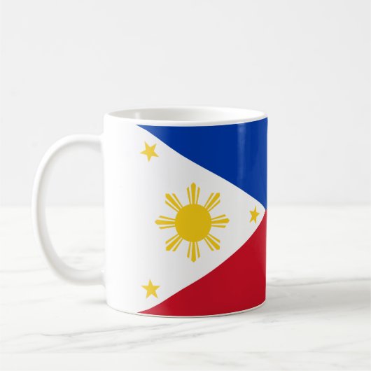 Flagge der Philippinen Kaffeetasse (Links)