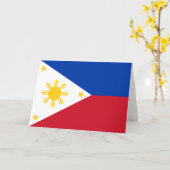 Flagge der Philippinen Karte (Gelbe Blume)