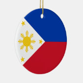 Flagge der Philippinen Keramik Ornament (Rechts)