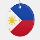 Flagge der Philippinen Keramik Ornament (Links)