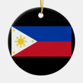 Flagge der Philippinen Keramik Ornament (Vorne)