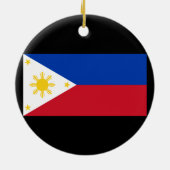 Flagge der Philippinen Keramik Ornament (Hinten)