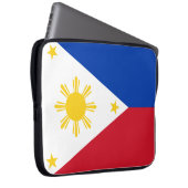 Flagge der Philippinen Laptopschutzhülle (Vorne Rechts)