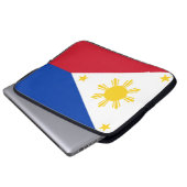 Flagge der Philippinen Laptopschutzhülle (Vorne Knopf)