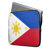 Flagge der Philippinen Laptopschutzhülle (Vorderseite Links)