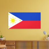 Flagge der Philippinen Leinwanddruck (Insitu (Wohnzimmer))
