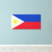 Flagge der Philippinen Leinwanddruck (Insitu (Holzboden))