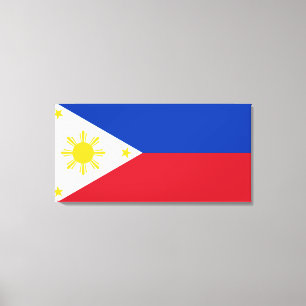 Flagge der Philippinen Leinwanddruck