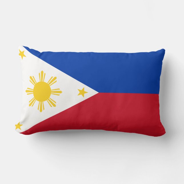 Flagge der Philippinen Lendenkissen (Vorderseite)