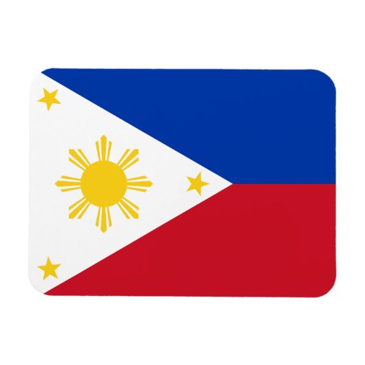Flagge der Philippinen Magnet (Horizontal)