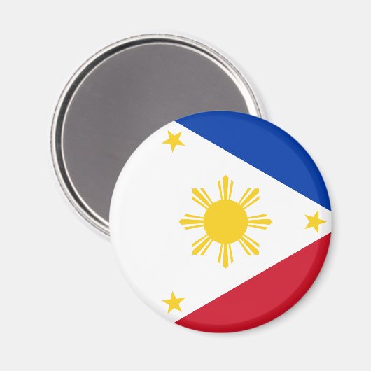 Flagge der Philippinen Magnet (Vorderseite/Rückseite)