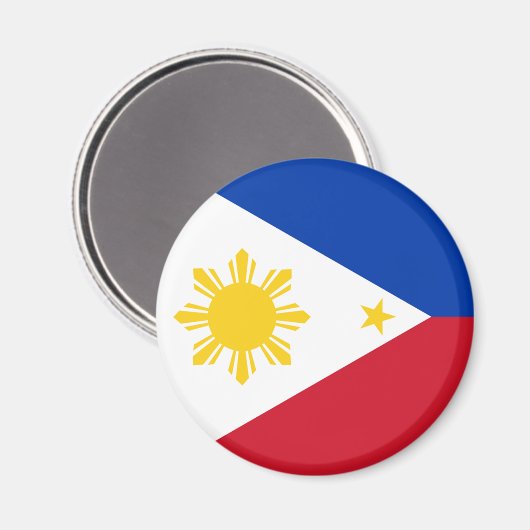 Flagge der Philippinen Magnet (Vorderseite/Rückseite)