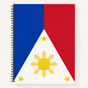 Flagge der Philippinen Notizblock