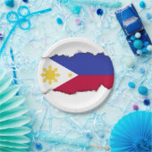 Flagge der Philippinen Pappteller (Party)
