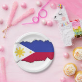 Flagge der Philippinen Pappteller (Party)