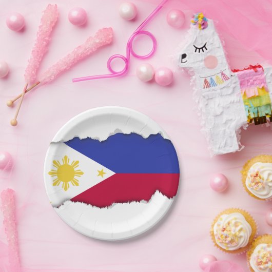 Flagge der Philippinen Pappteller (Party)