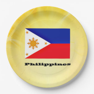Flagge der Philippinen Pappteller