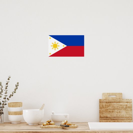 Flagge der Philippinen Poster (Küche)