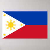 Flagge der Philippinen Poster (Vorne)