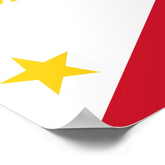 Flagge der Philippinen Poster (Ecke)