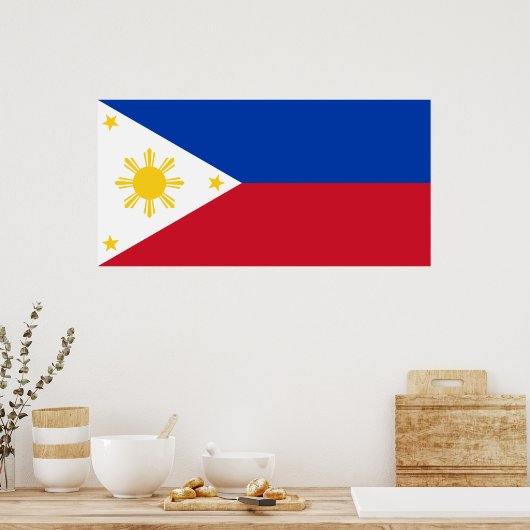Flagge der Philippinen Poster (Küche)