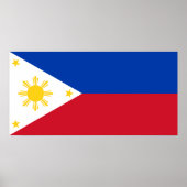 Flagge der Philippinen Poster (Vorne)