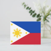 Flagge der Philippinen Postkarte (Stehend Vorderseite)