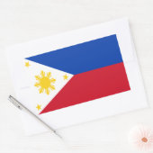 Flagge der Philippinen Rechteckiger Aufkleber (Umschlag)