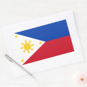 Flagge der Philippinen Rechteckiger Aufkleber (Umschlag)